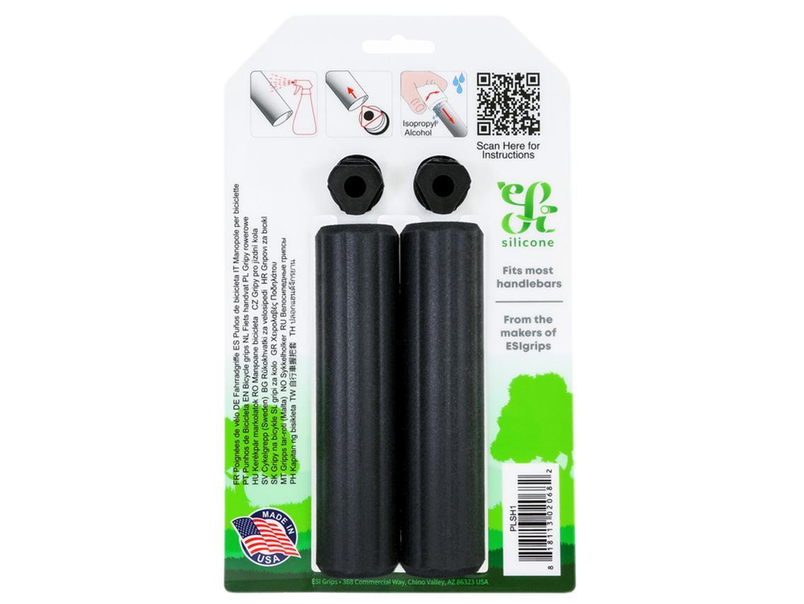 ESI Grips Plush Silicone Bicycle Grips - Black 4 ESI Grips Plush Silicone Bicycle Grips - Black - Image 2