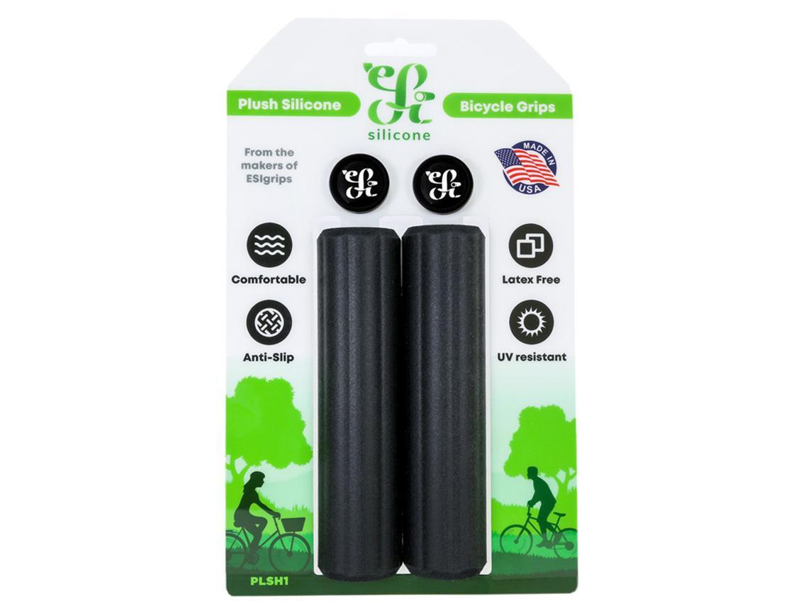 ESI Grips Plush Silicone Bicycle Grips - Black 3 ESI Grips Plush Silicone Bicycle Grips - Black